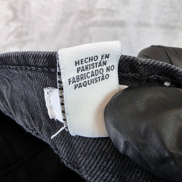 Forever 21 Premium Pants Womens Small Black Denim Jogger Carpenter Style - Picture 10 of 10